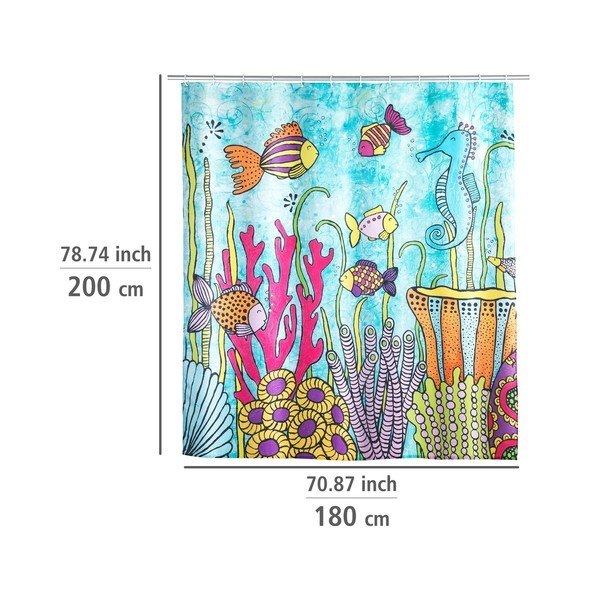 Sprchový záves Rollin'Art Ocean Life 180x200 cm Wenko-image-3