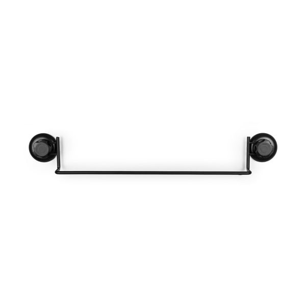 Čierny samodržiaci nástenný držiak na uteráky Compactor Bestlock Black Tube Holder For Towels, 60,6 x 9 cm-image-3