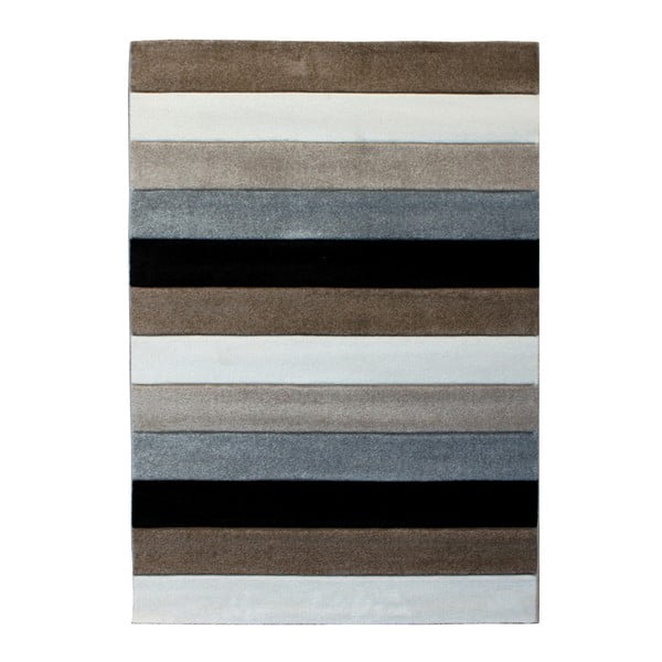 Sivo-hnedý koberec Tomasucci Lines, 140 x 190 cm