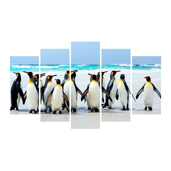 Viacdielny obraz na plátne Animal Penguins