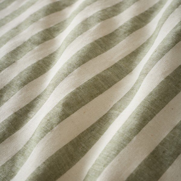 Zelené obliečky na jednolôžko 135x200 cm Cotton Rich Woven Stripe – Pineapple Elephant-image-4