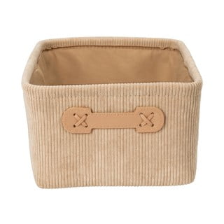 Béžový úložný box Wenko Anela, 28 x 12 cm