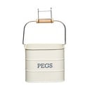 Krémový košík na štipce Kitchen Craft Living Nostalgia