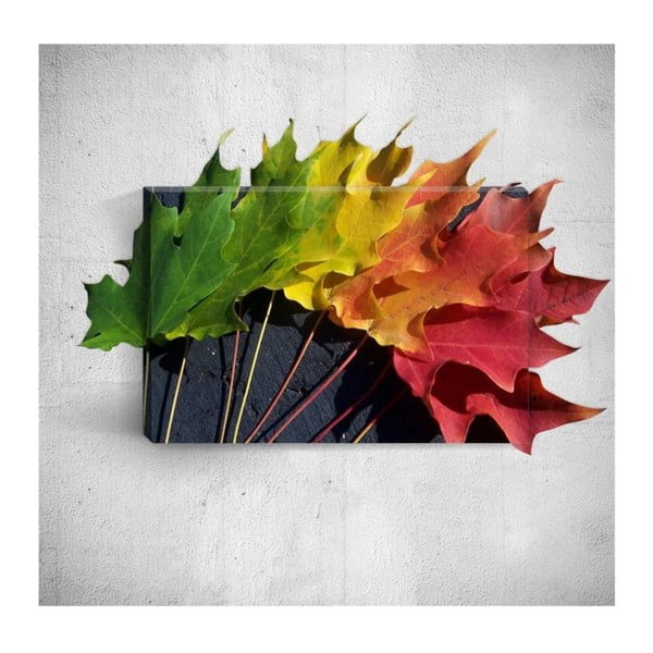 Nástenný 3D obraz Mosticx Colourful Autumn Leafes, 40 × 60 cm