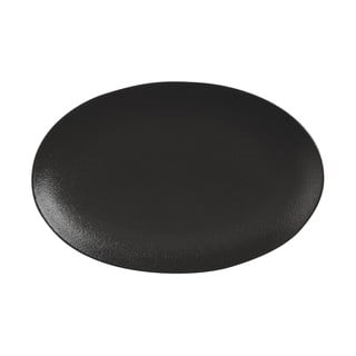 Čierny keramický tanier Maxwell & Williams Caviar, 25 x 16 cm