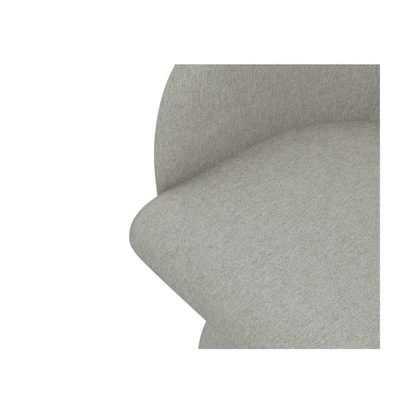 Svetlosivé čalúnené jedálenské kreslo Kanoa – Makamii-image-4