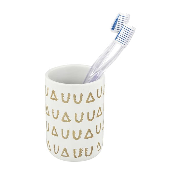 Béžový keramický pohárik na zubné kefky Avila - Wenko-image-2