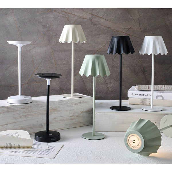 Svetlozelená kovová LED stolová lampa so stmievačom (výška  36 cm) – Brandani-image-1