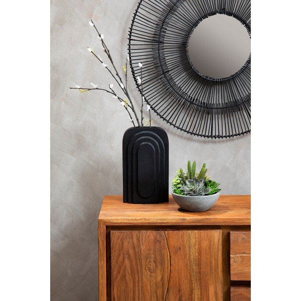 Komoda z masívu akácie v tmavo prírodnej farbe 92x82x40 cm Simla – Premier Housewares-image-3