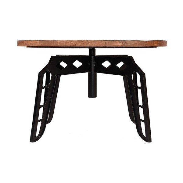 Odkladací stolík s doskou z mangového dreva LABEL51 Pebble, ⌀ 80 cm-image-4