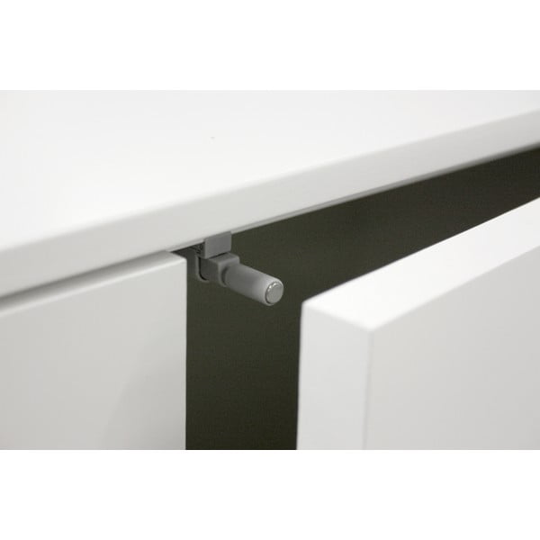 Biely štvordverový príborník so zásuvkou Tenzo Patch-image-1