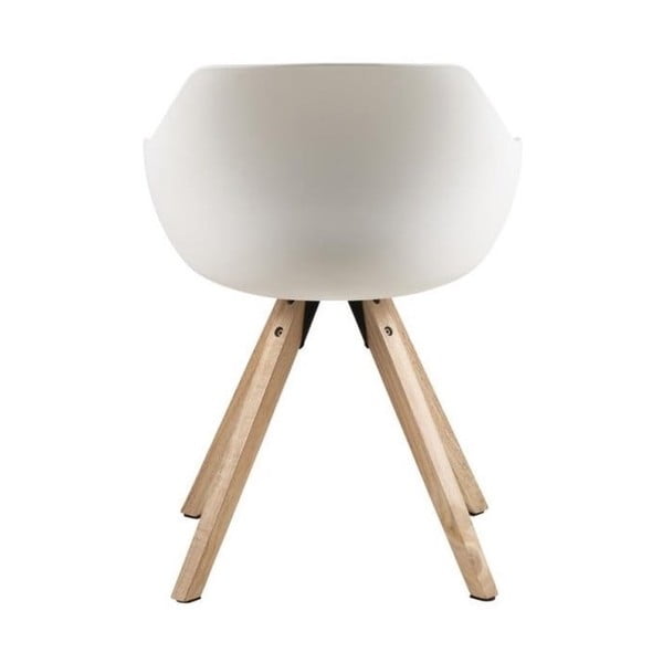 Biele/sivé čalúnené jedálenské stoličky v súprave s podrúčkami 2 ks Tina – Actona-image-3