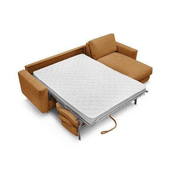 Rohová pohovka v horčicovej farbe Nouveau Cocoone – Bobochic Paris-image-4