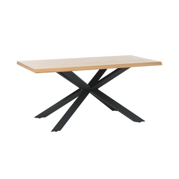 Jedálenský stôl s doskou v dubovom dekore v prírodnej farbe 90x160 cm Arno – Unique Furniture-image-2