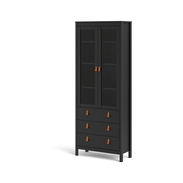 Čierna vitrína 78x199 cm Madrid – Tvilum-image-3