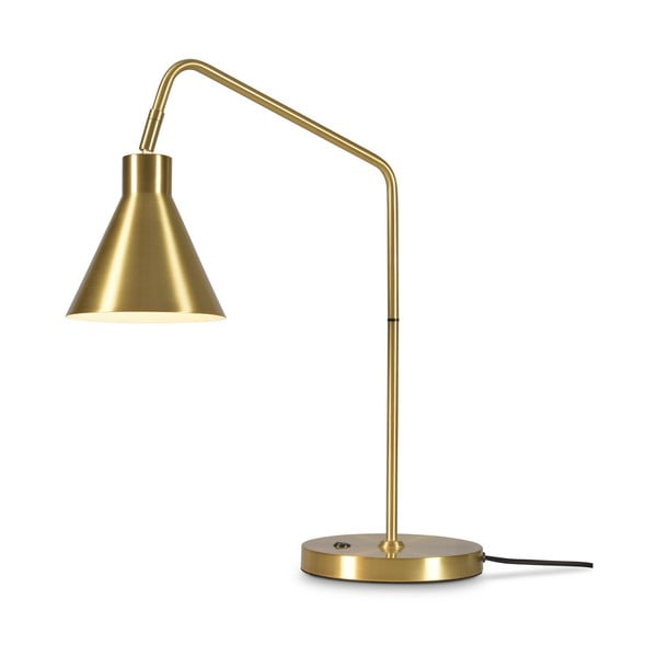 Stolová lampa s kovovým tienidlom v zlatej farbe (výška 55 cm) Lyon – it&#39;s about RoMi