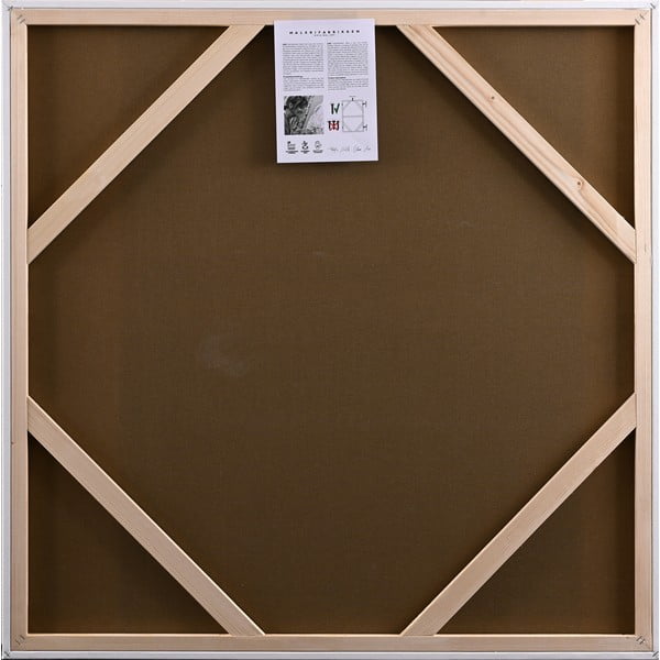 Obraz s ručne maľovanými prvkami 102x102 cm Confidential Green – Malerifabrikken-image-3