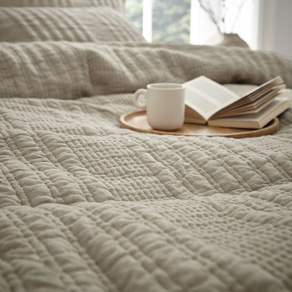 Béžové obliečky na dvojlôžko/predĺžené 230x220 cm Tamba Stripe – Pineapple Elephant-image-3