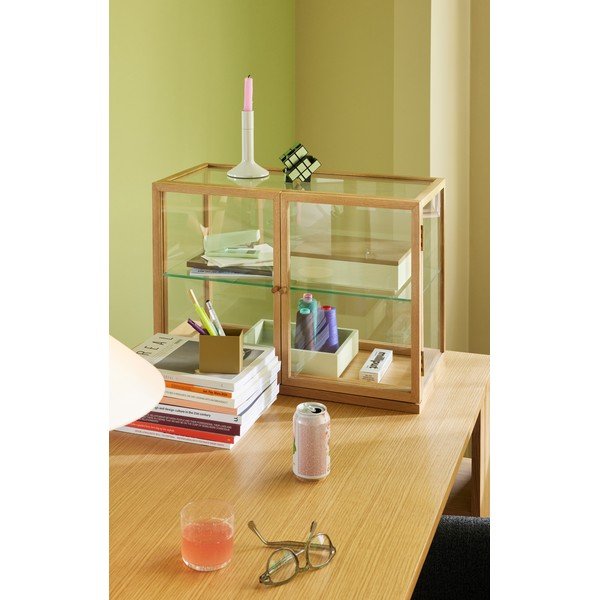 Vitrína v dekore duba v prírodnej farbe 60x42x32 cm Poetic – Hübsch-image-1