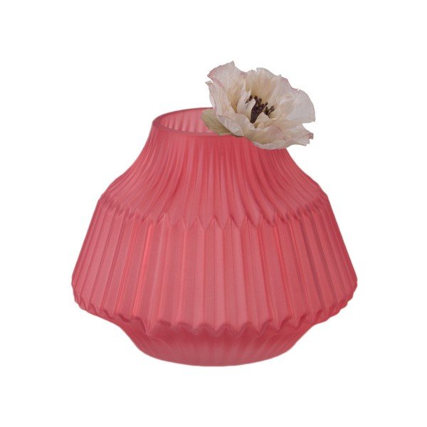 Ružová sklenená váza PT LIVING, Ø 16 cm-image-1