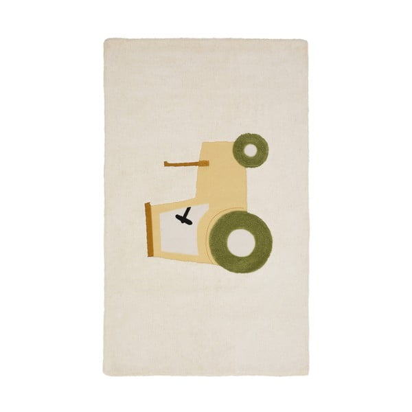 Slonovinový bavlnený detský koberec 90x150 cm Pecky – Kave Home