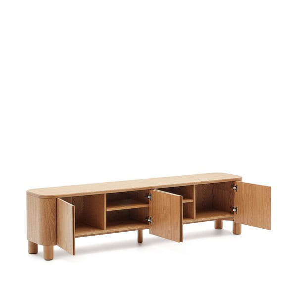 TV stolík v dekore jaseňa v prírodnej farbe 200x52x40 cm Salaya – Kave Home-image-3