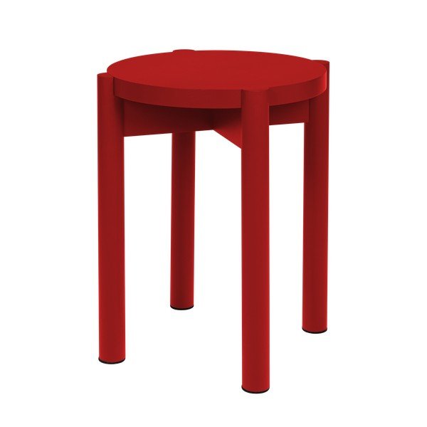 Červená stolička z bukového dreva Hopp – noo.ma