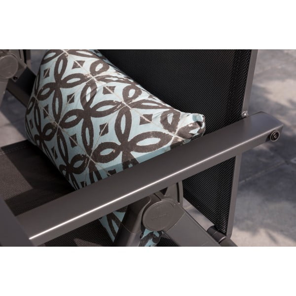 Tmavosivá kovová záhradná stolička Aruba – Hartman-image-1