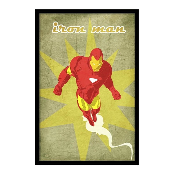 Plagát Angry Iron Man, 35x30 cm