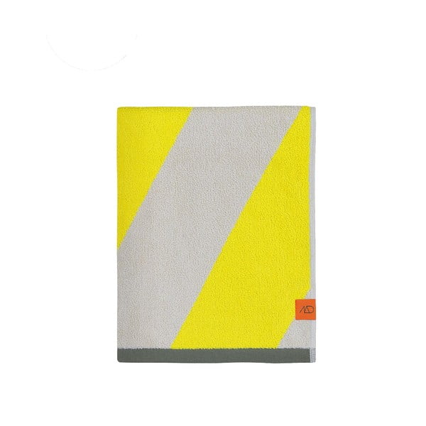 Žlté froté uteráky z bio bavlny v súprave 2 ks 40x55 cm Diagonal – Mette Ditmer Denmark