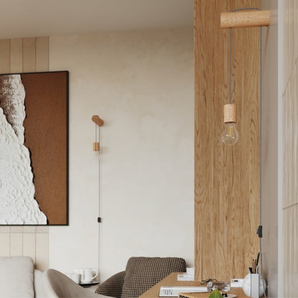 Nástenné svietidlo v prírodnej farbe Arcadia – Sollux-image-1