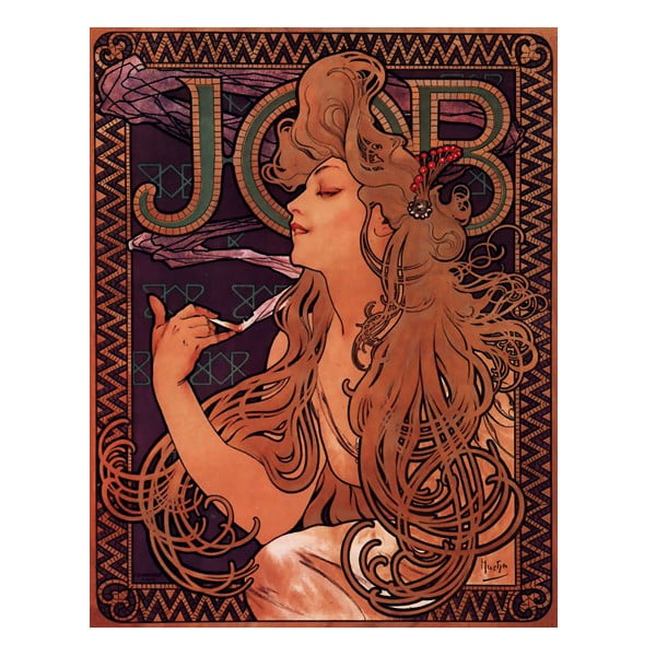 Obraz Alfons Mucha Job, 70x55 cm