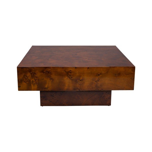 Konferenčný stolík v dekore orecha v tmavo prírodnej farbe 90x90 cm Quinn – Dutchbone