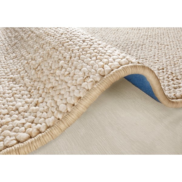 Krémový okrúhly koberec ø 133 cm Wolly – BT Carpet-image-3