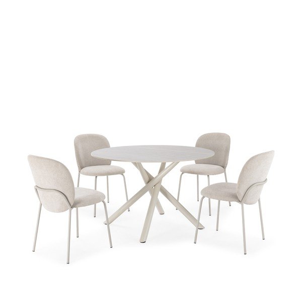 Okrúhly jedálenský stôl s keramickou doskou ø 119,5 cm Talia – Marckeric-image-4