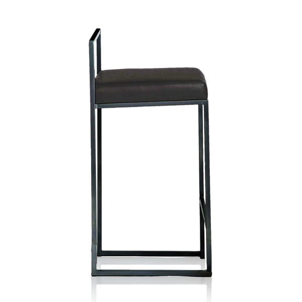 Čierna barová stolička z imitácie kože (výška sedadla 65 cm) Dodo – Tomasucci-image-2