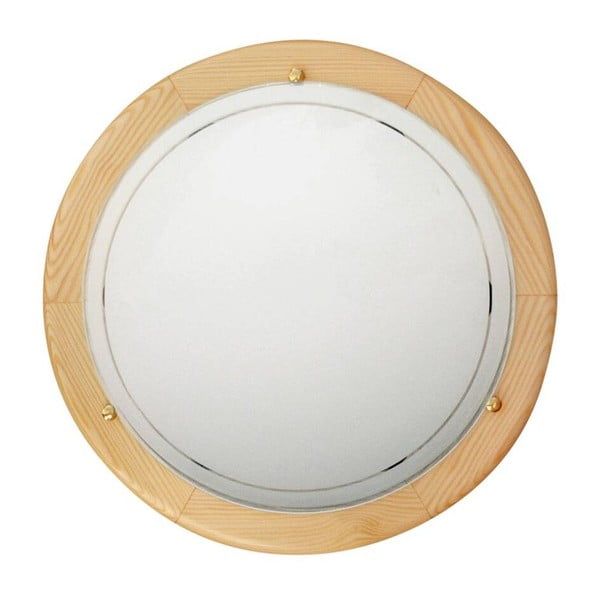 LED stropné svietidlo so skleneným tienidlom v bielo-prírodnej farbe ø 30 cm Pine – Candellux Lighting