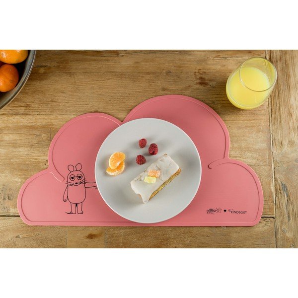 Červené silikónové prestieranie Kindsgut Mouse, 49 x 27 cm-image-2