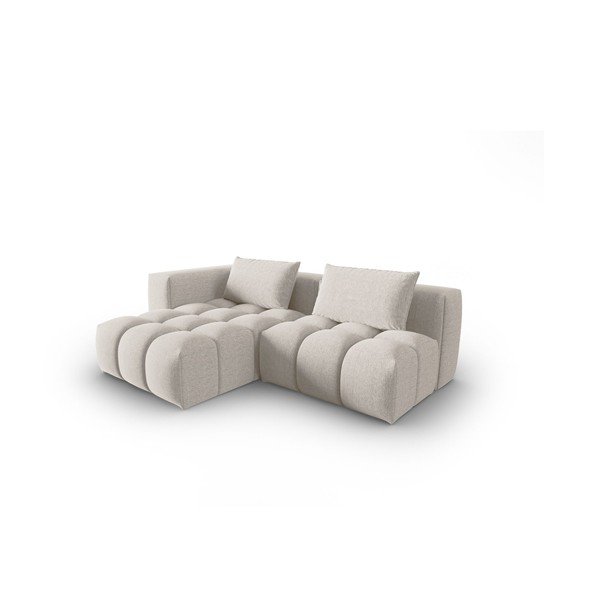 Béžová rohová pohovka (ľavý roh/s leňoškou) Verona – Cosmopolitan Design