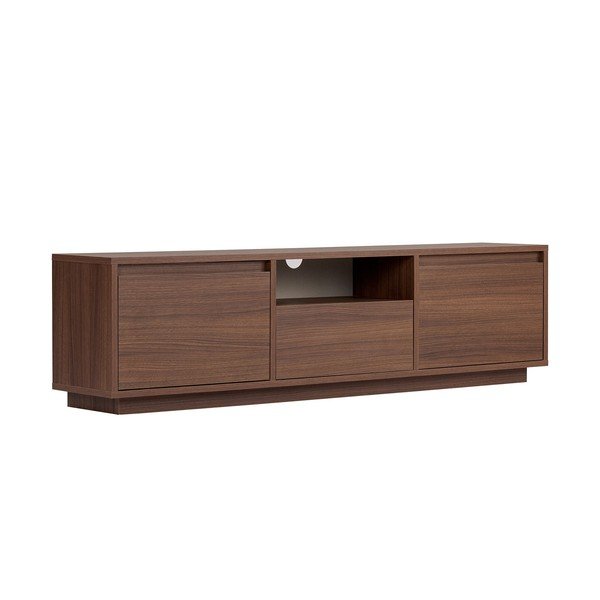 TV stolík v dekore orecha v tmavo prírodnej farbe 160x42x30 cm Sentinel – Kalune Design