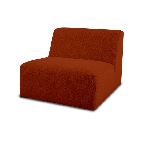 Modul pohovky z textílie buklé v tehlovej farbe (stredový diel) Roxy – Scandic-image-1