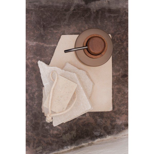 Béžový sklenený dávkovač mydla 310 ml Modest – Mette Ditmer Denmark-image-3