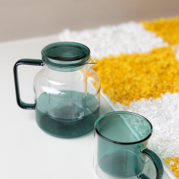 Zelená sklenená kanvica na čaj 950 ml Liv – ONA-image-1