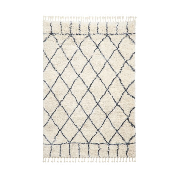 Krémovobiely koberec Think Rugs Aspen Lines, 80 x 150 cm