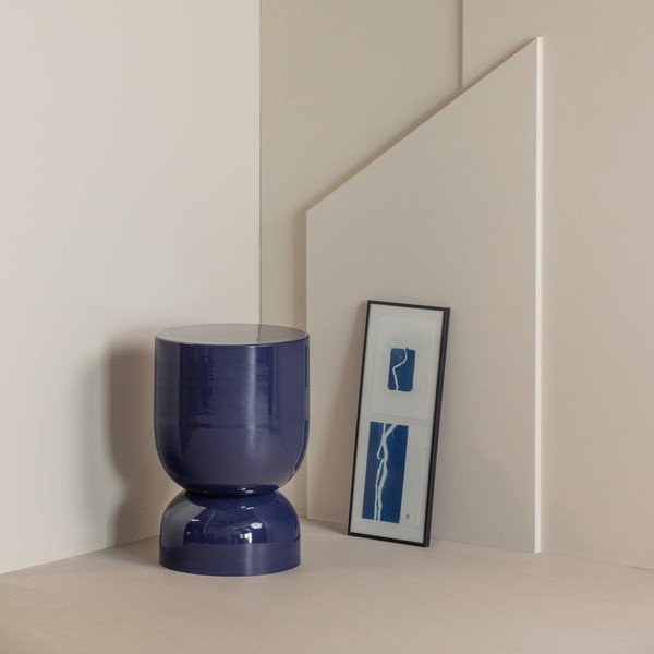 Kovový okrúhly odkladací stolík ø 32 cm Hekla – WOOOD-image-1