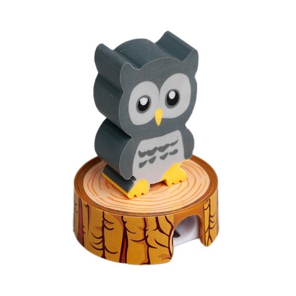 Strúhadlo s gumou v tvare sovy Rex London Owl