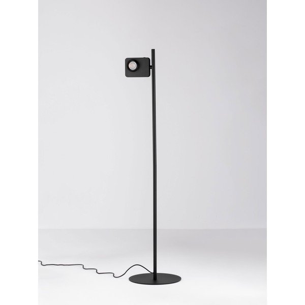 Čierna hliníková LED stojacia lampa s ohýbateľnou konštrukciou/so stmievačom (výška  131 cm) Kedros – Nova Luce-image-4