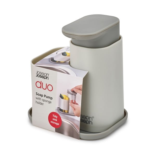 Sivý dávkovač mydla Duo – Joseph Joseph-image-4