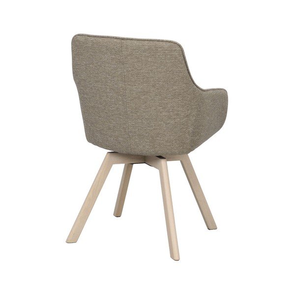 Béžové čalúnené jedálenské kreslá v súprave 2 ks Alison – Rowico-image-4