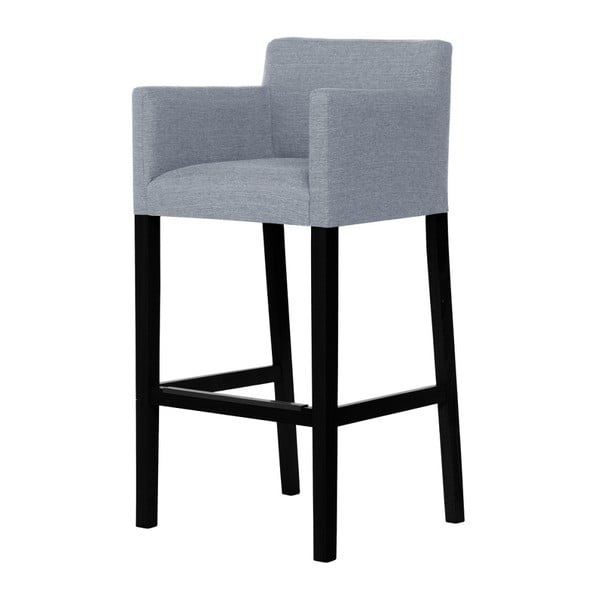 Sivá barová stolička s čiernymi nohami Ted Lapidus Maison Sillage
